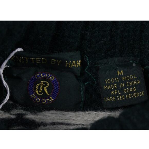 Knit Christmas Sweater Men's Medium Pullover Grandpa Core Ski Novelty Reindeer - Picture 3 of 7